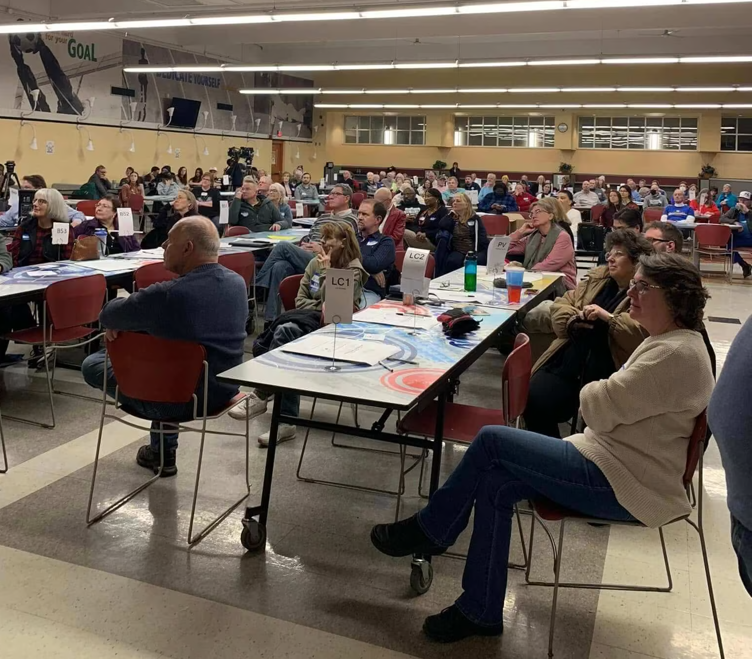 Scott County Democrats community members gathered together